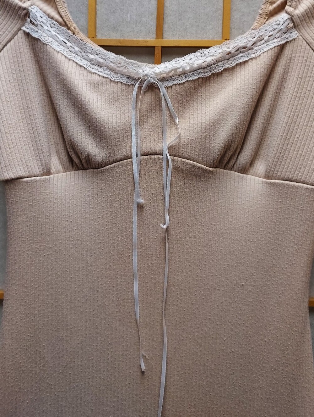 🍦 Lush Cream 90s Y2K Style Dress Women's S Juniors S/M - Picture 2 of 4